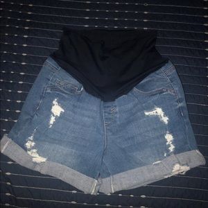 Maternity Jean Shorts
